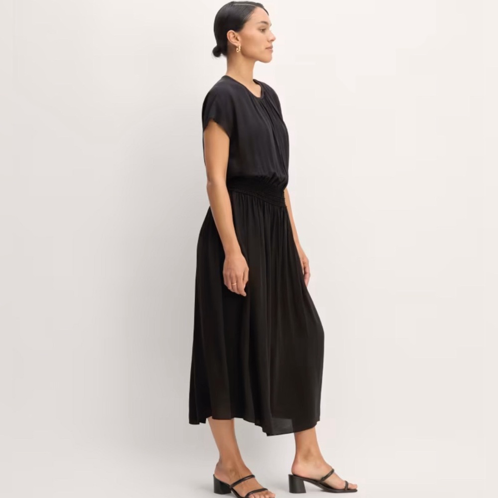 Everlane The Gathered Midi Dress size S - Picture 2 of 7